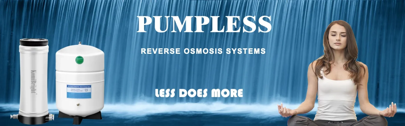 Clean drinking water from a KomiBright reverse osmosis system
